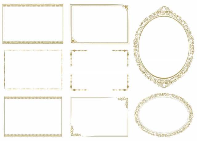 经典的简单框架边框框架装饰框架