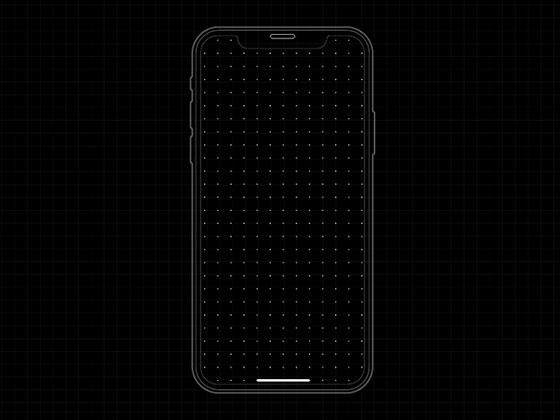 iPhone X 原型线框模板