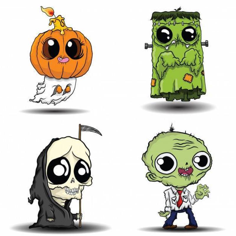 Cute Halloween Monster Collection