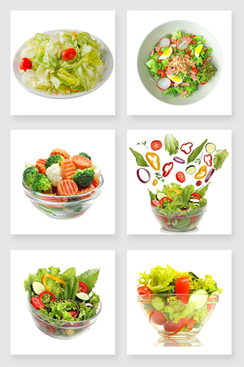美味的蔬菜沙拉设计素材