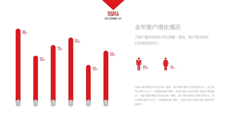 大气红色商务PPT图表-16