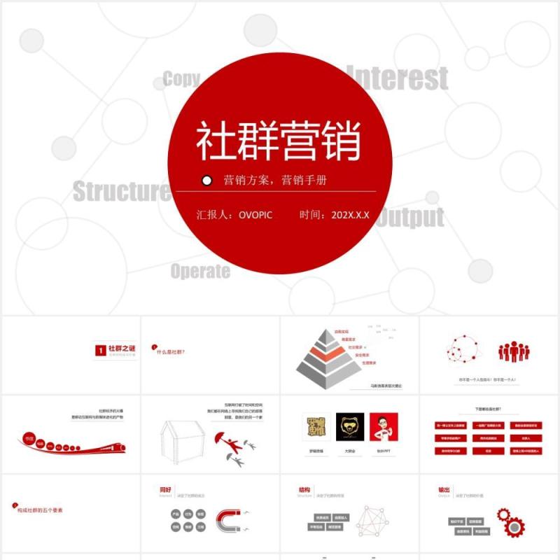 180页实用社群营销全套实战运营培训手册PPT模板