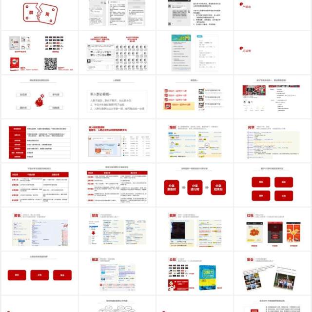 180页实用社群营销全套实战运营培训手册PPT模板