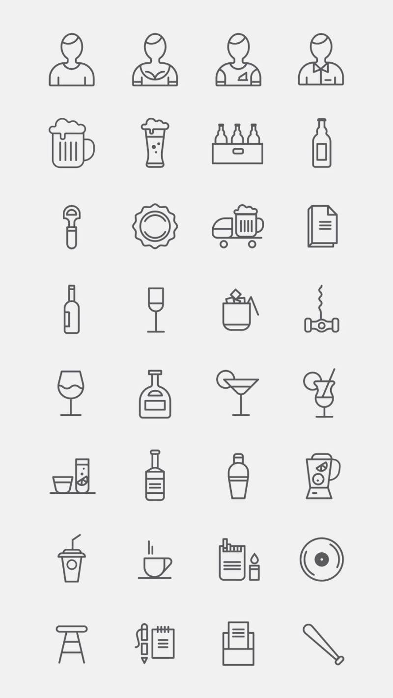 Bar Icons