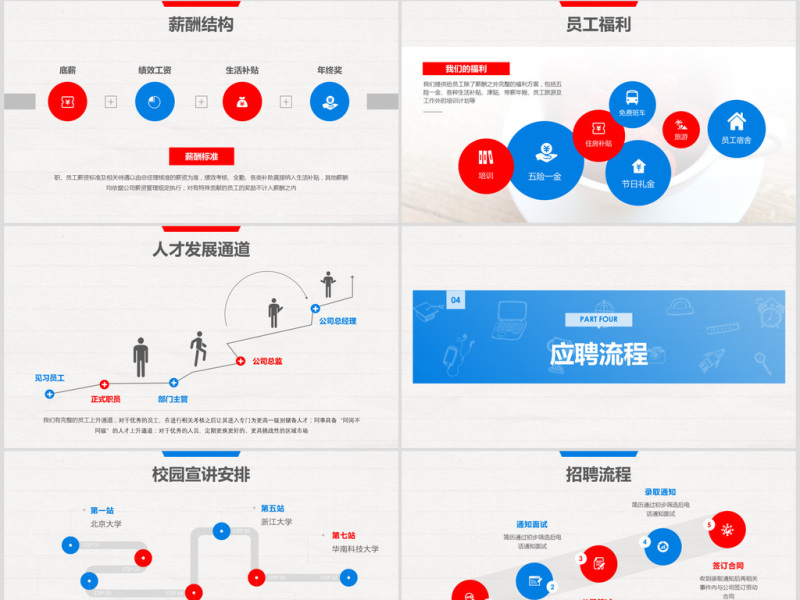 2018创意手绘校园招聘宣讲会ppt模板