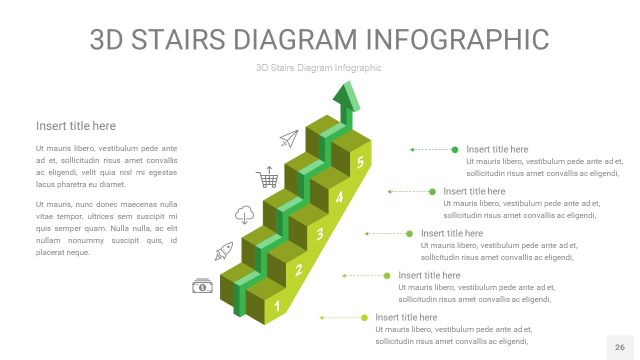 渐变绿色3D阶梯PPT图表26 渐变绿色3D阶梯PPT图表26