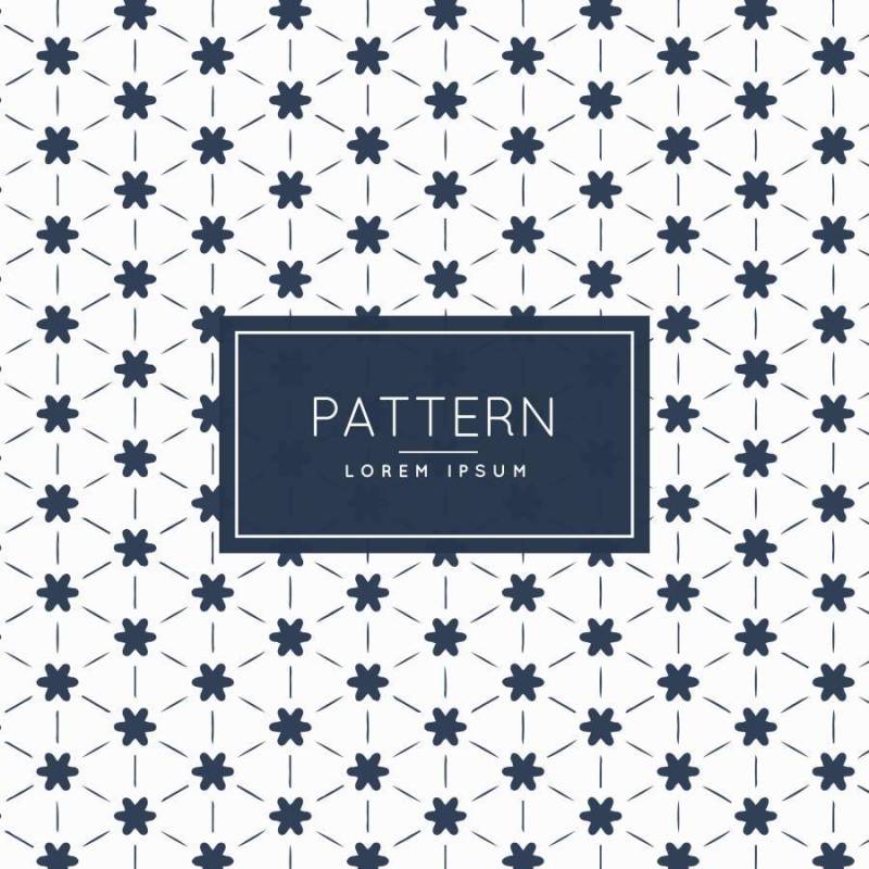 可爱的花形状图案背景