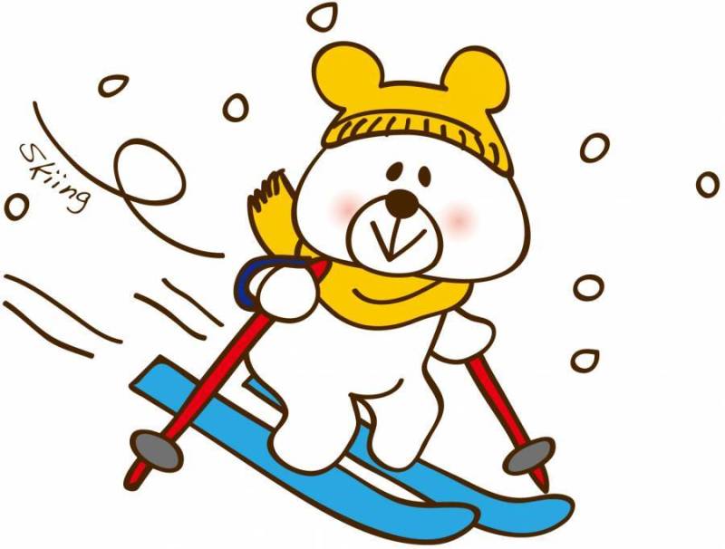 滑雪熊