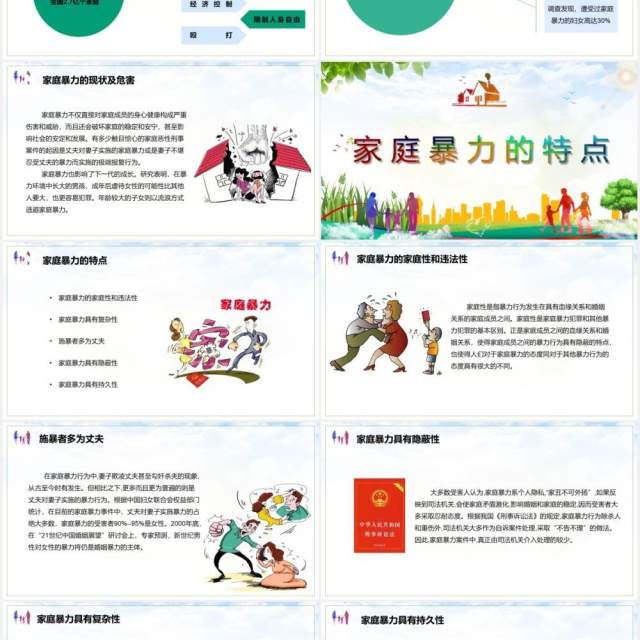 儿童卡通国际消除家庭暴力日对家庭暴力说不PPT课件模板 儿童卡通国际消除家庭暴力日对家庭暴力说不PPT课件模板