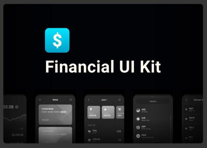 财务用户界面工具包Financial UI Kit