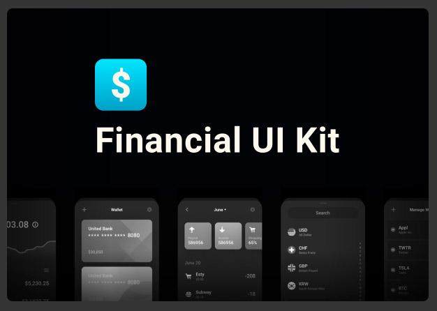 财务用户界面工具包Financial UI Kit 财务用户界面工具包Financial UI Kit