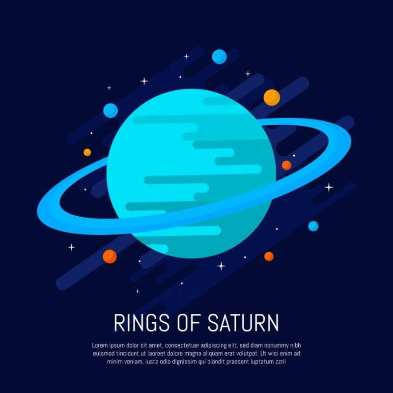 土星矢量图的环
