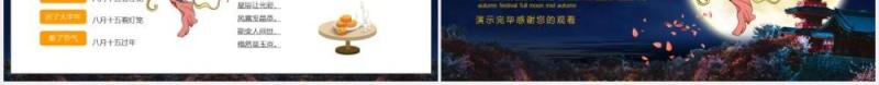中国传统节日月满中秋团圆佳节中秋节主题动态PPT模板