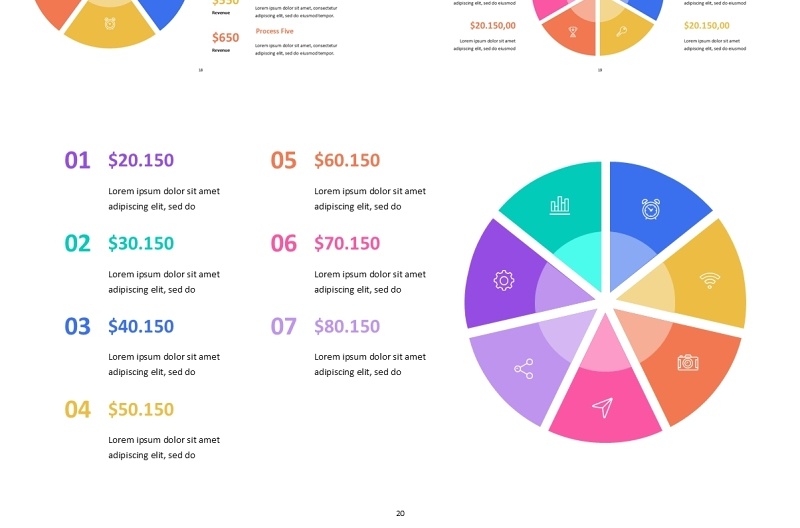 现代信息图表PPT模板Modern Process Infographic - Presentation Template