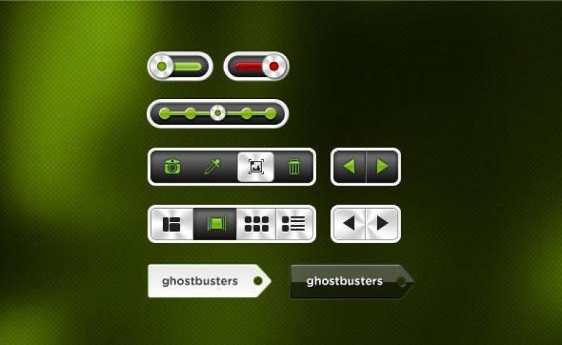 精致按钮psd分层素材