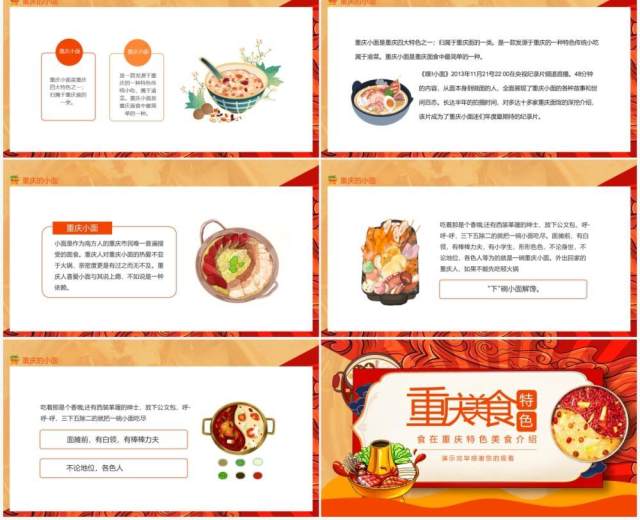 食在重庆特色美食介绍动态PPT模板 食在重庆特色美食介绍动态PPT模板