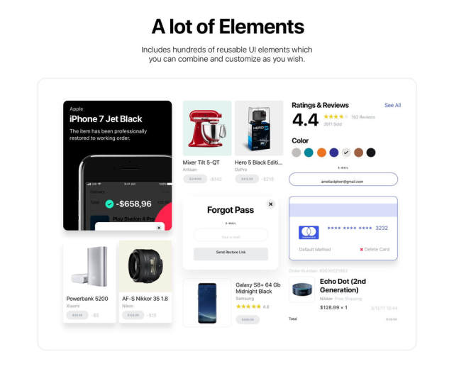 适用于Sketch,Photoshop和XD的完整iOS 11电子商务UI工具包,购物狂iOS 11 适用于Sketch,Photoshop和XD的完整iOS 11电子商务UI工具包,购物狂iOS 11