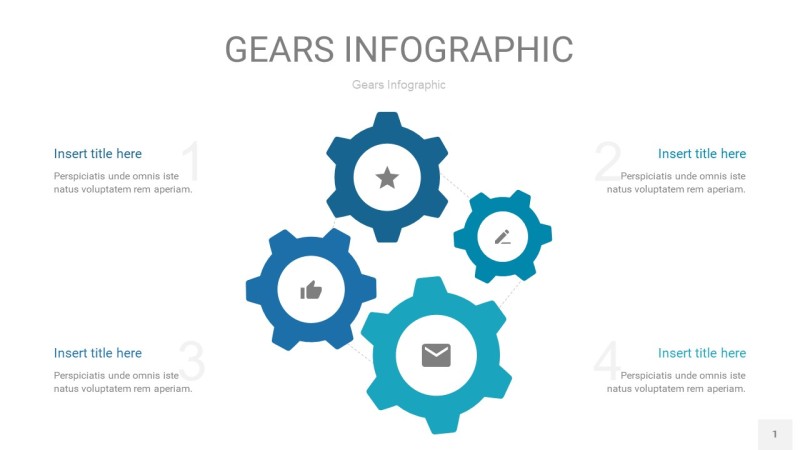 宝石绿齿轮PPT信息图1