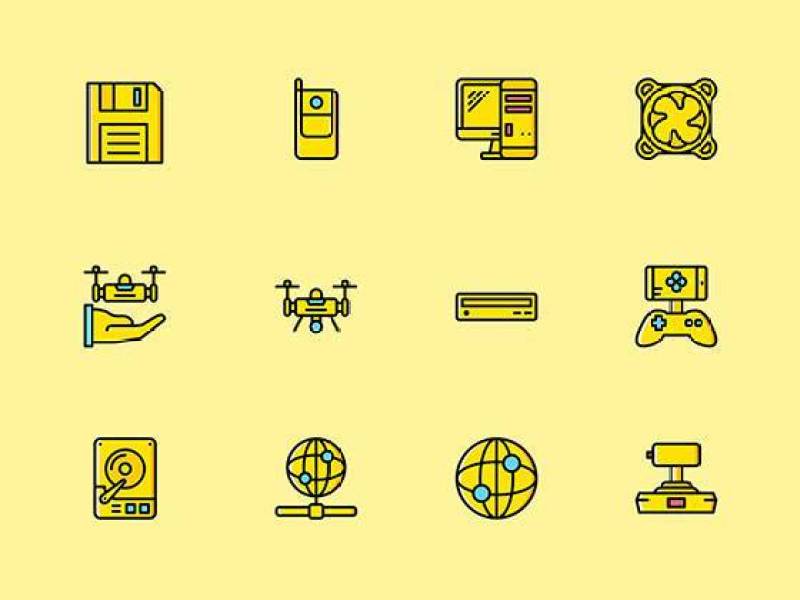 50 枚科技数码元素图标