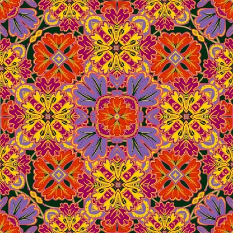 无缝图案彩色装饰矢量15