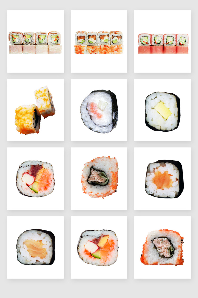 各种日式料理寿司素材