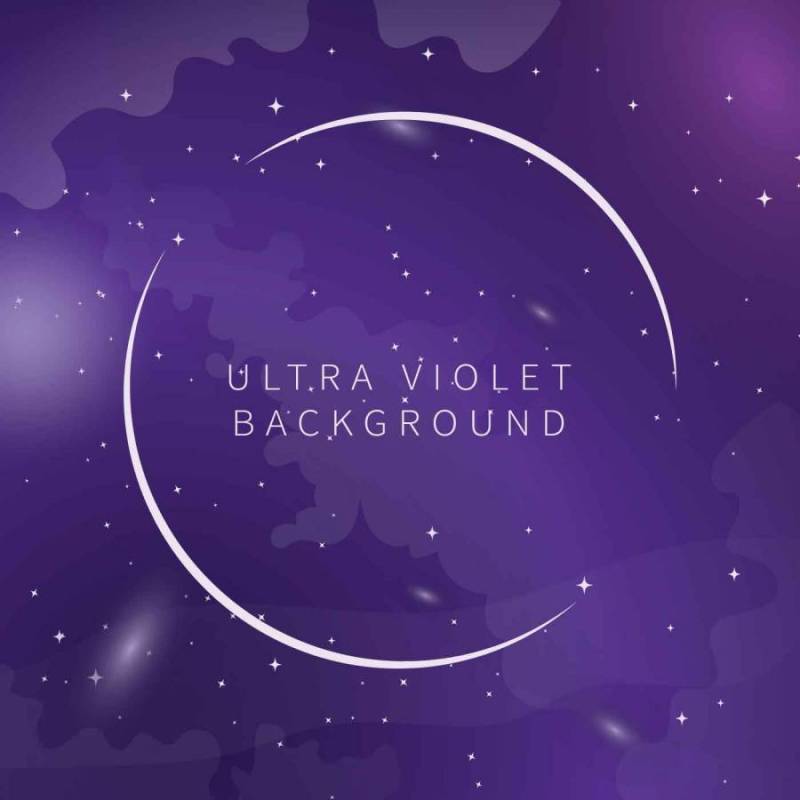 紫罗兰色与银河背景图