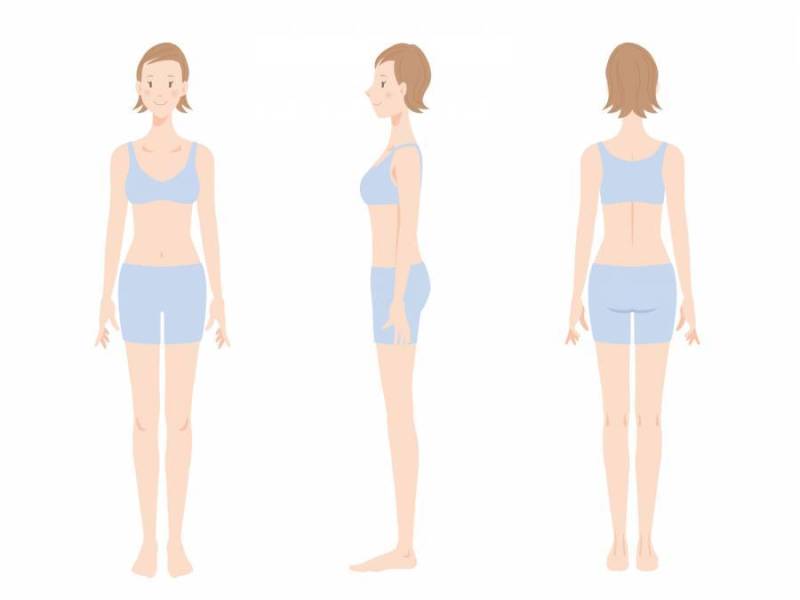 女_苗条型_全身