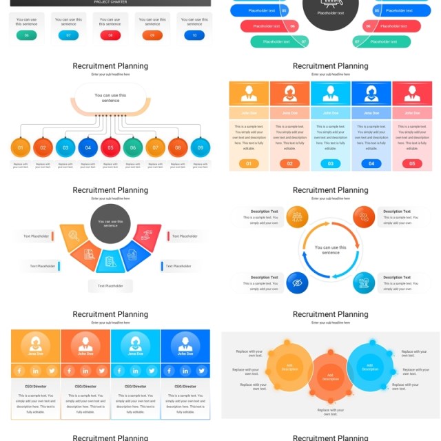 招聘规划信息图PPT模板素材Recruitment Planning