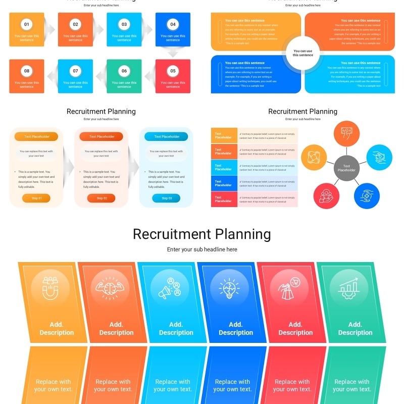 招聘规划信息图PPT模板素材Recruitment Planning