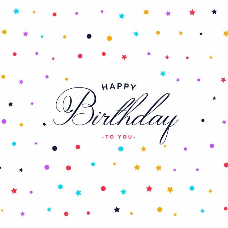 多彩生日快乐图案背景