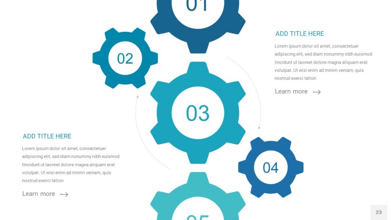 宝石绿齿轮PPT信息图23