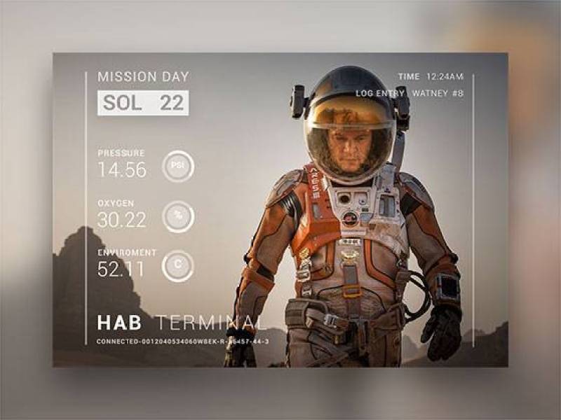 The Martian Movie Card