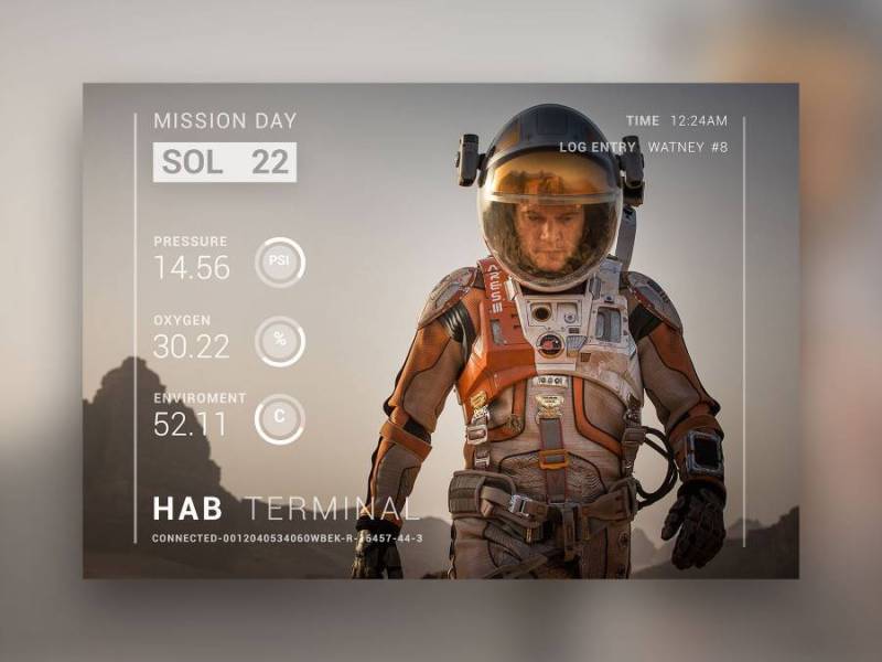 The Martian Movie Card