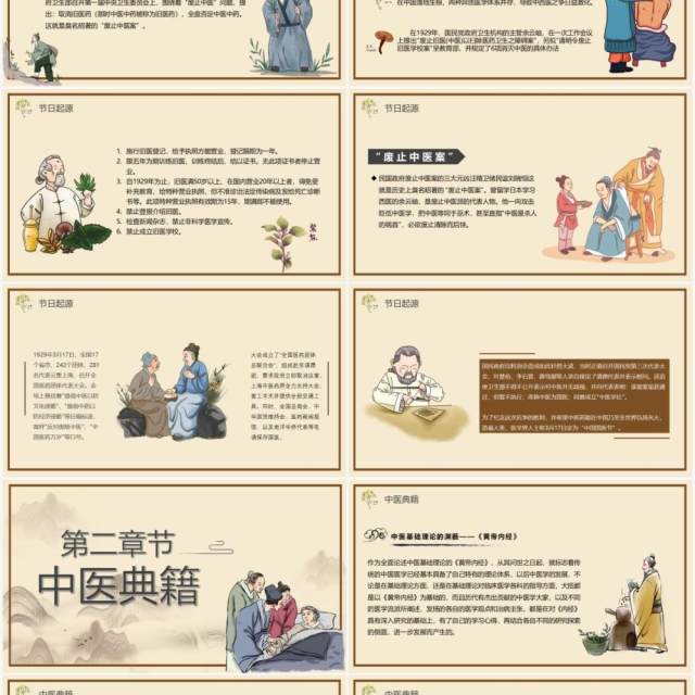 中国风中国国医节宣传介绍PPT模板 中国风中国国医节宣传介绍PPT模板