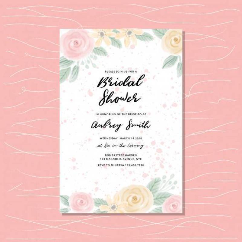 Bridal shower invitation