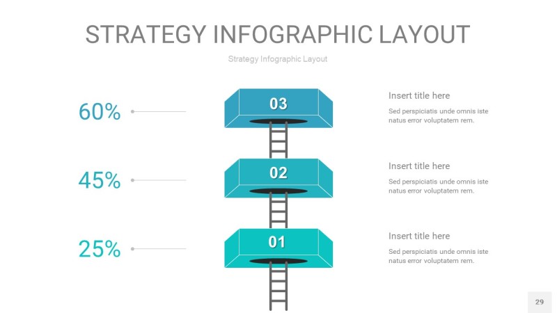 蓝绿色战略计划统筹PPT信息图29