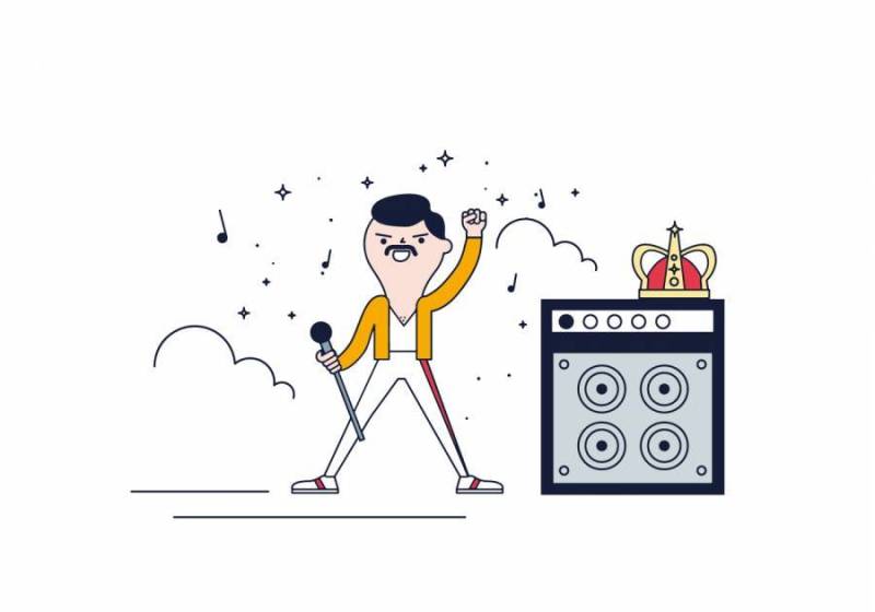  弗雷迪水星矢量