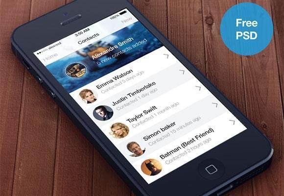 iOS7风格通讯录app