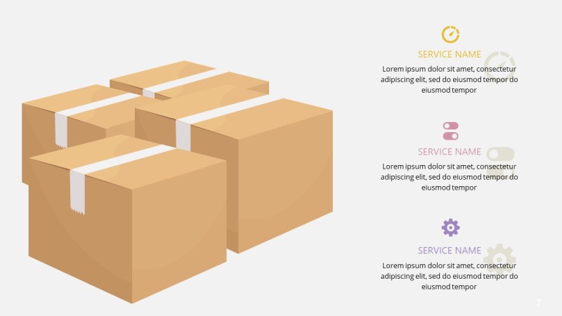 卡通办公人物PPT信息可视化图表7