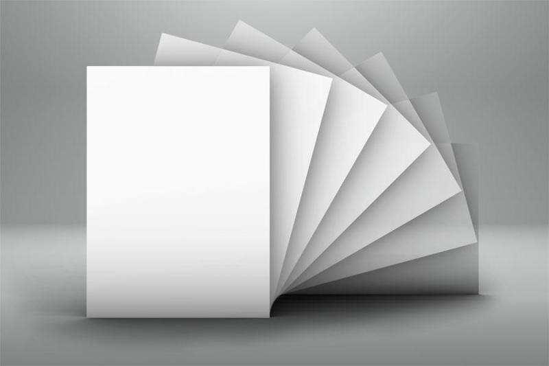 纸张展板3—PSD分层素材