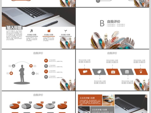 2017羽毛简洁工作总结商务通用ppt 2017羽毛简洁工作总结商务通用ppt