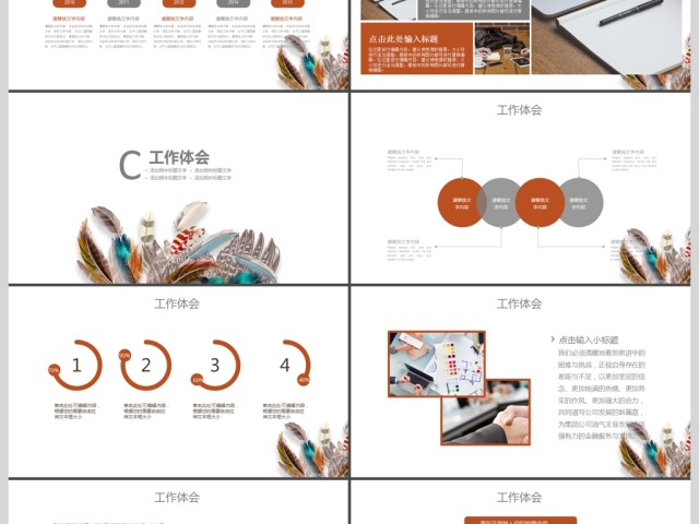 2017羽毛简洁工作总结商务通用ppt 2017羽毛简洁工作总结商务通用ppt