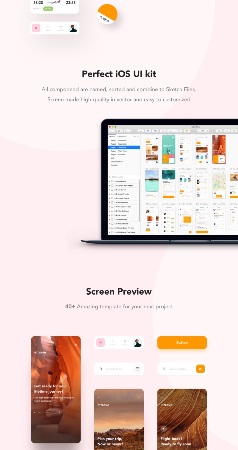 40+的移动应用程序的屏幕iPhone的iOS X屏幕,以提高您的工作流程,Intrave应用程序UI工具包 40+的移动应用程序的屏幕iPhone的iOS X屏幕,以提高您的工作流程,Intrave应用程序UI工具包
