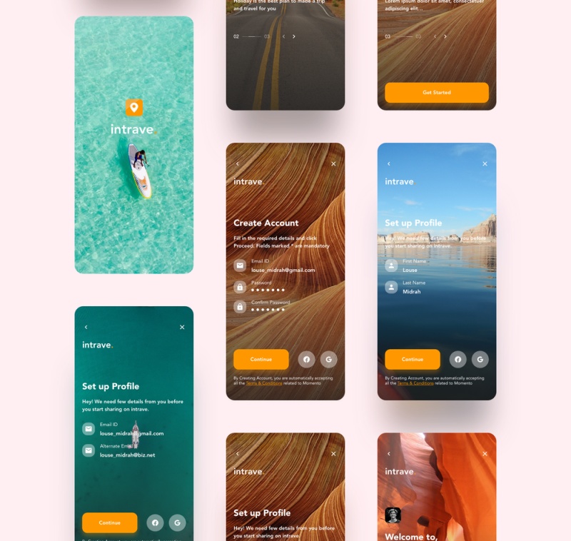 40+的移动应用程序的屏幕iPhone的iOS X屏幕,以提高您的工作流程,Intrave应用程序UI工具包 40+的移动应用程序的屏幕iPhone的iOS X屏幕,以提高您的工作流程,Intrave应用程序UI工具包