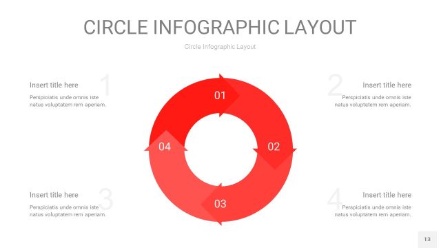 红色圆形PPT信息图13