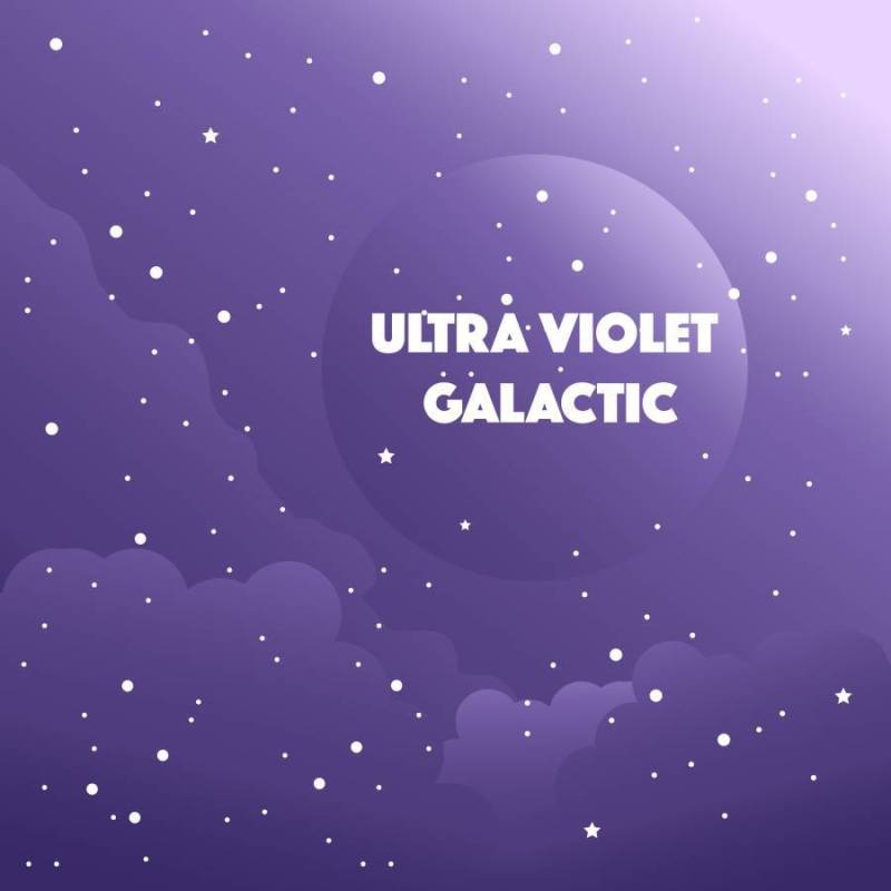 抽象超紫罗兰色银河背景