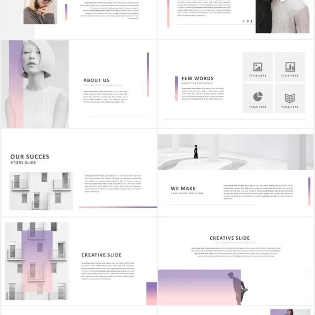 透明简约作品展示PPT模板Glassy Powerpoint Template 透明简约作品展示PPT模板Glassy Powerpoint Template