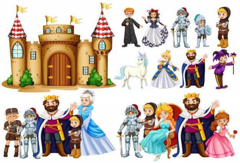 童话人物和城堡建设