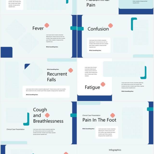 临床病例医疗医院图片排版设计PPT模板KLINIK - Clinical Case Powerpoint Template