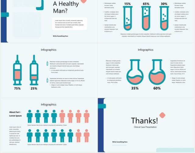 临床病例医疗医院图片排版设计PPT模板KLINIK - Clinical Case Powerpoint Template